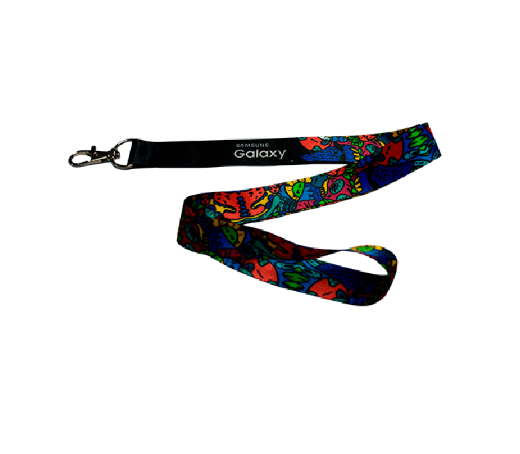 Cinta lanyard con mosquetón 